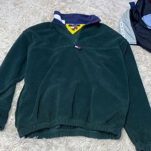 Tommy Hilfiger quarter zip turtleneck 90s